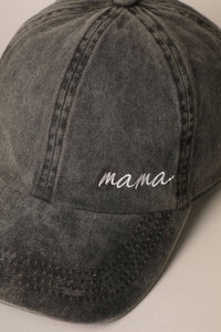Mama Lettering Embroidery Baseball Cap