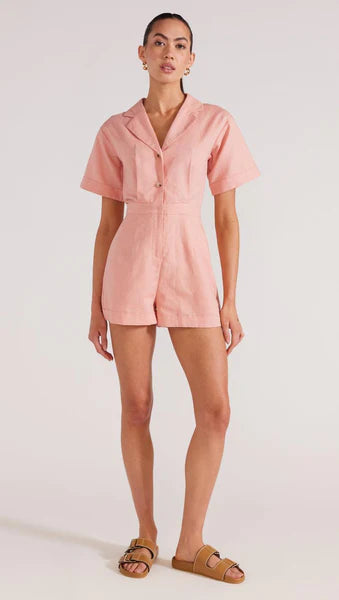 LUCIA PLAYSUIT MINK PINK