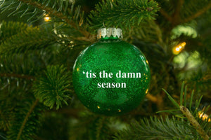 Taylor Tis the Damn Season Glitter Ornament