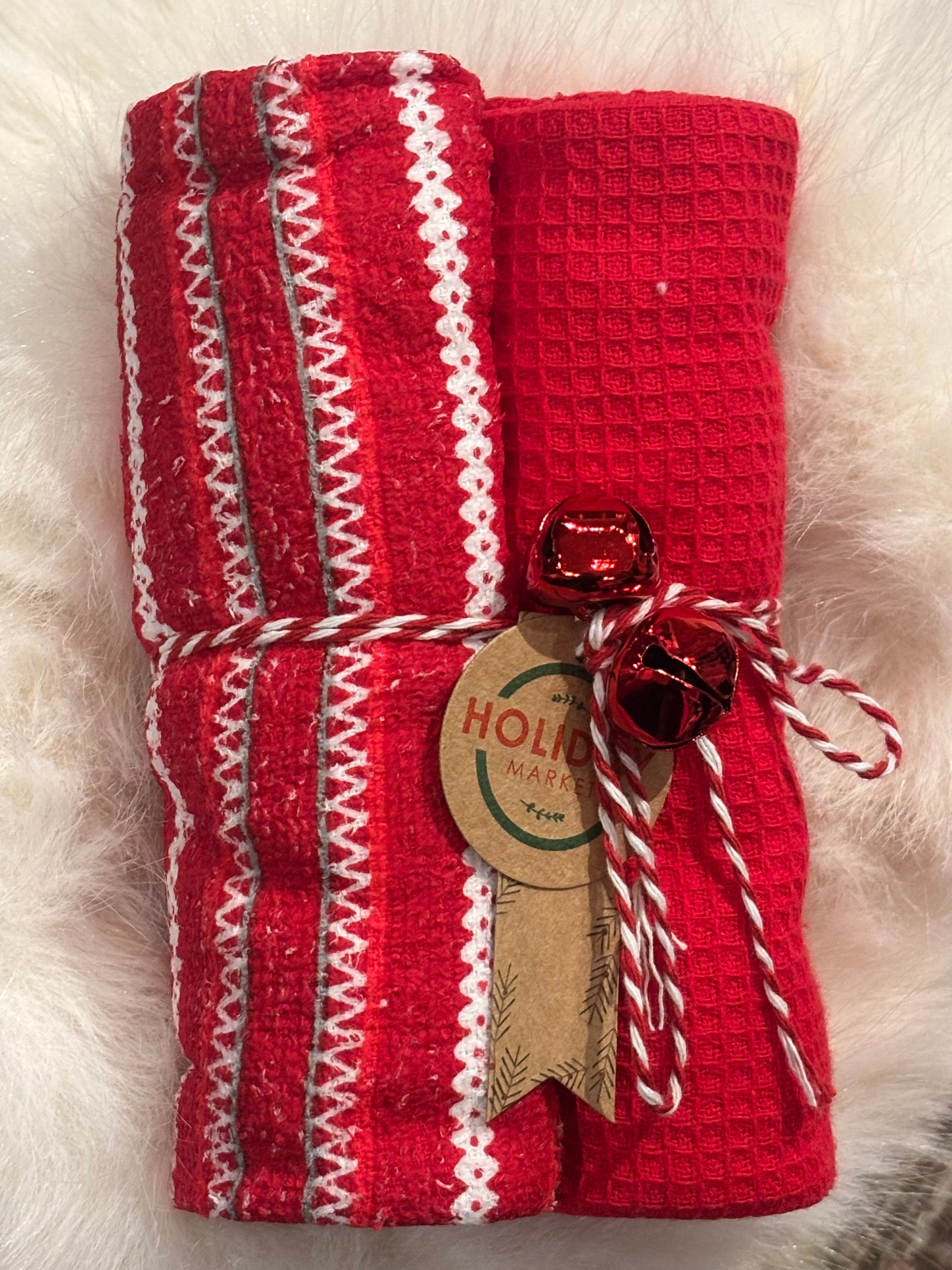 2pc WINTER KITCHEN TOWELS