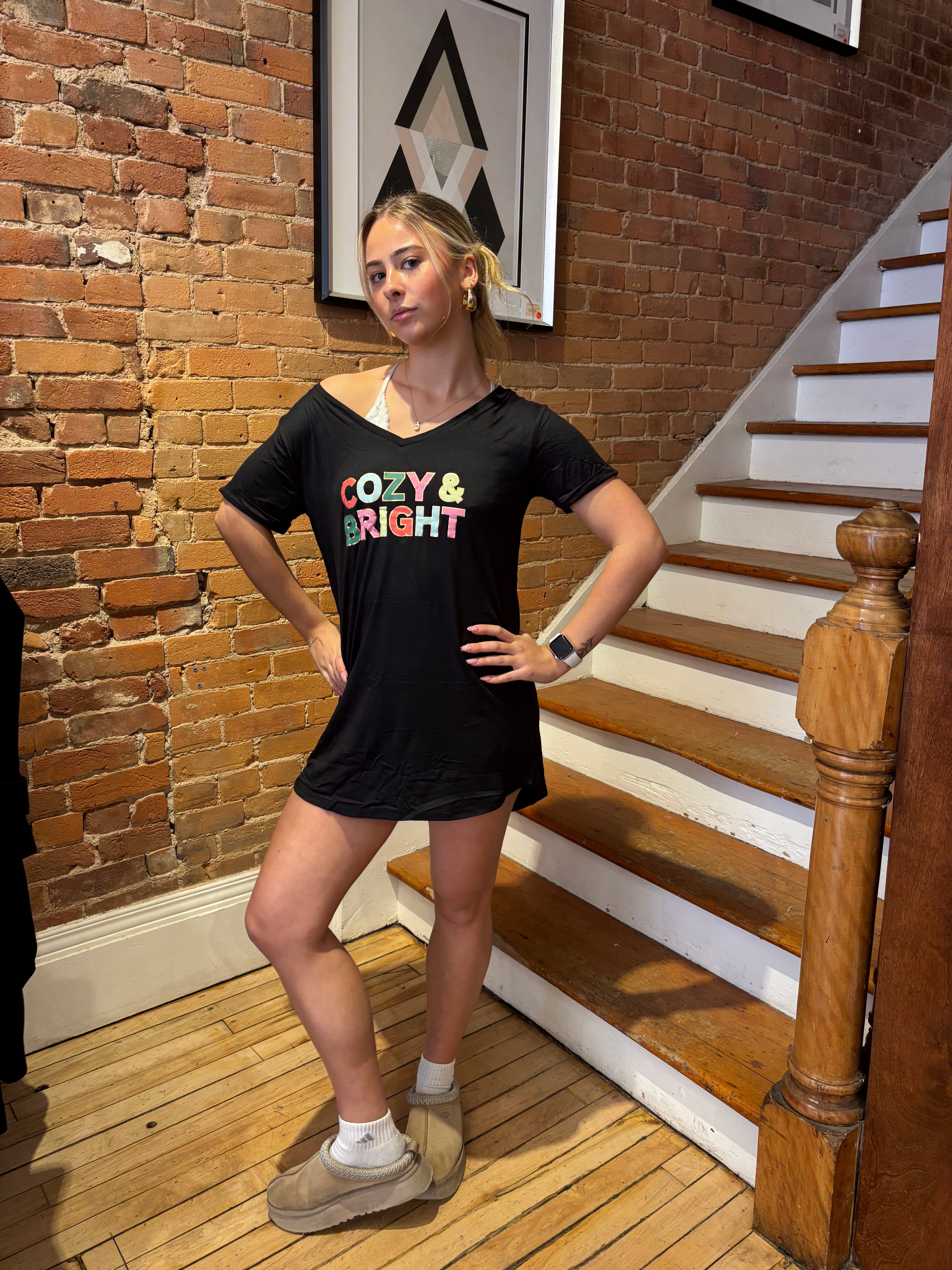 COZY & BRIGHT SLEEP SHIRT