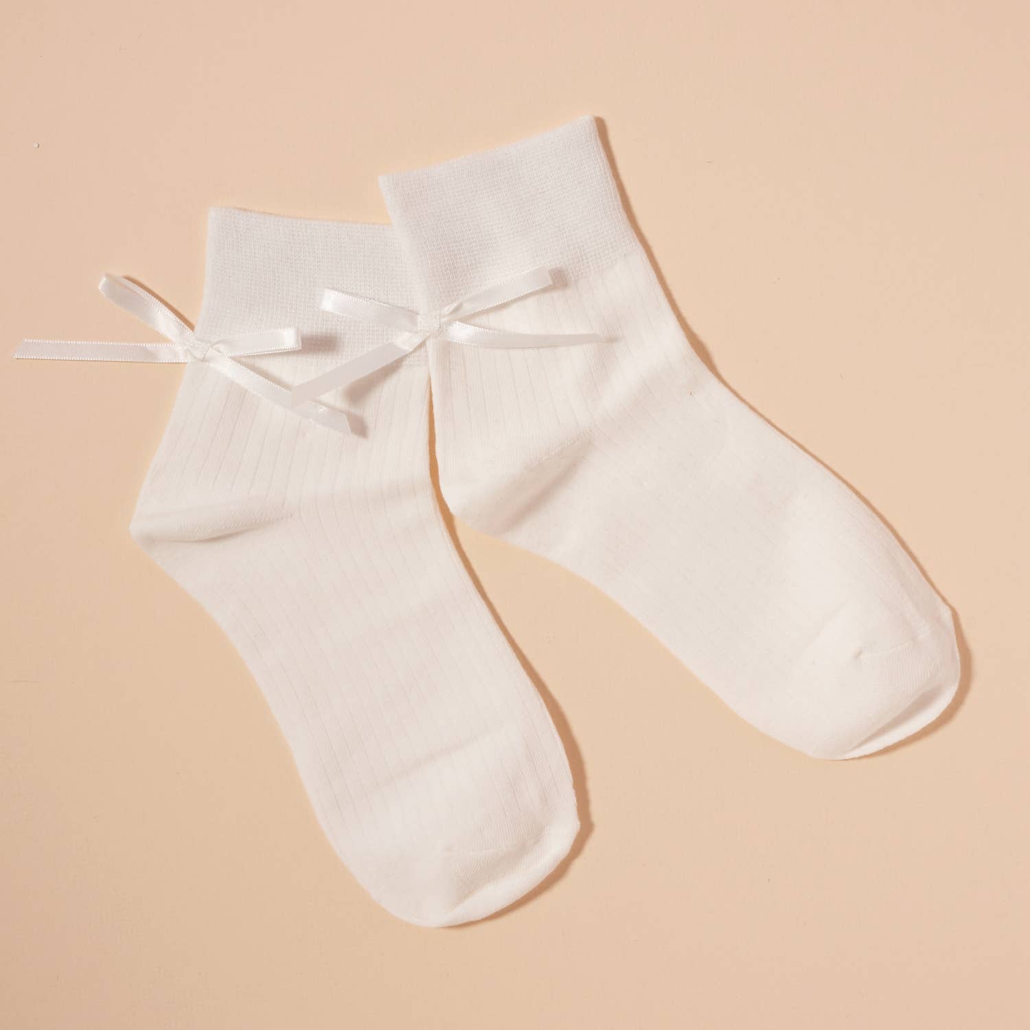 Satin Bow Ankle Socks