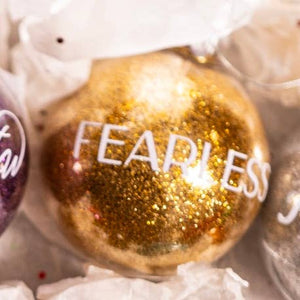 Taylor Fearless glitter Ornament