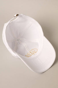 Bride Lettering w Heart Embroidery Cap