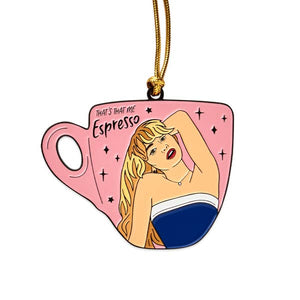 Sabrina Espresso Enamel Ornament