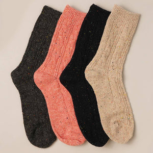 Wool Blend Crew Socks