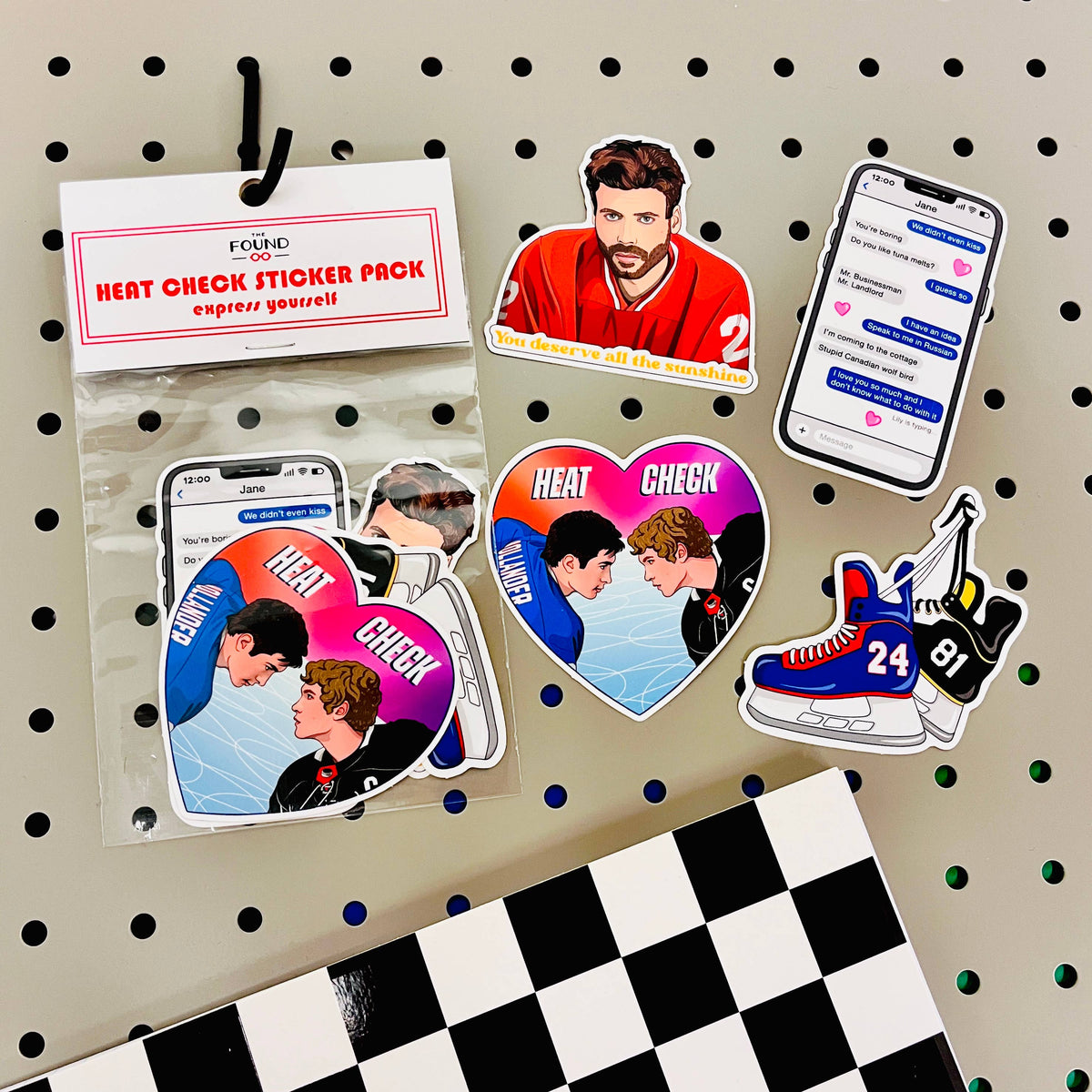 Heated Rivalry Heat Check Sticker Pack – Agent 99