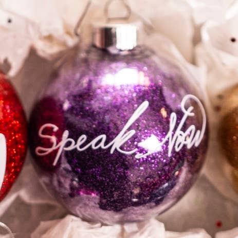 Taylor Speak Now glitter Ornament