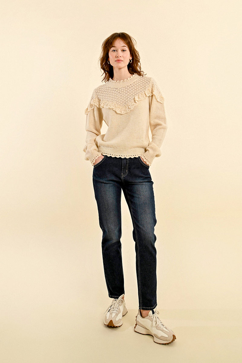 LACE & KNIT SWEATER MOLLY BRACKEN