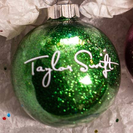 Taylor Eras Glitter Ornament