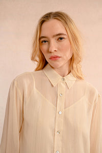 SHIMMER BUTTON UP MOLLY BRACKEN