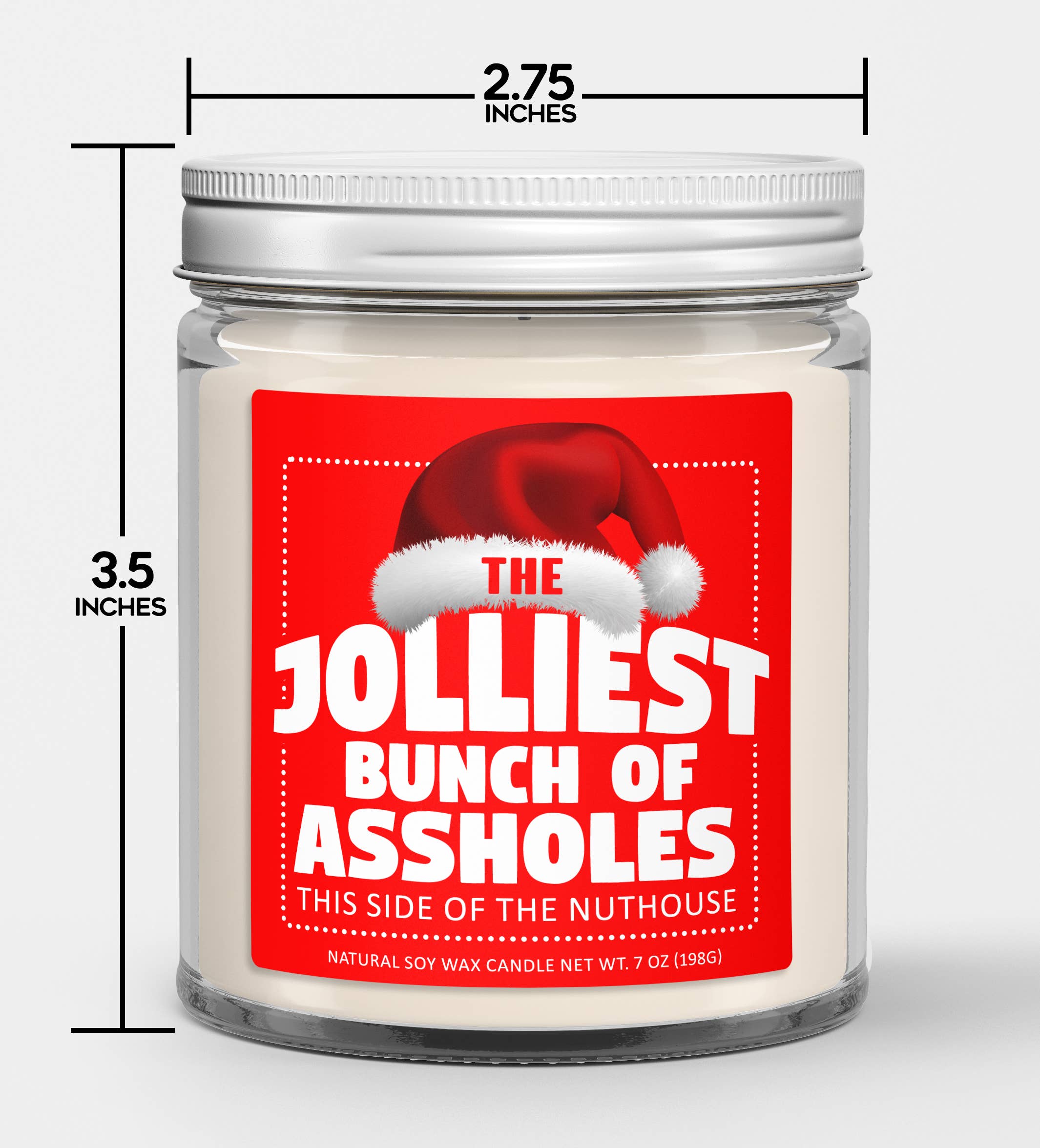 Jolliest Bunch Of Assholes Christmas Soy Candle Red Label: Apple Hot Baked Pie