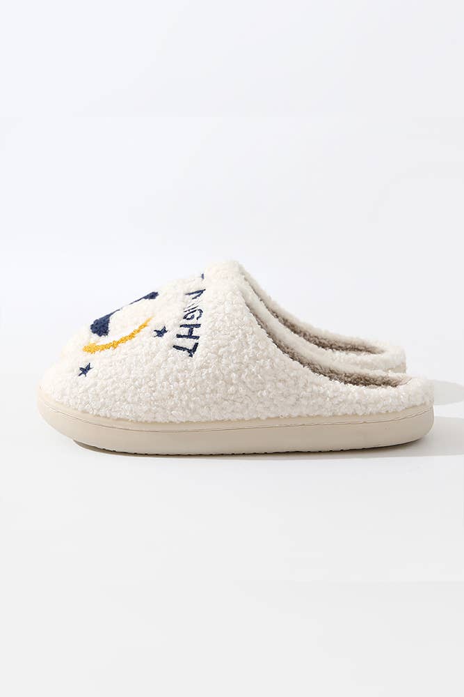 Meet Me At Midnight Cozy Fluffy Slippers