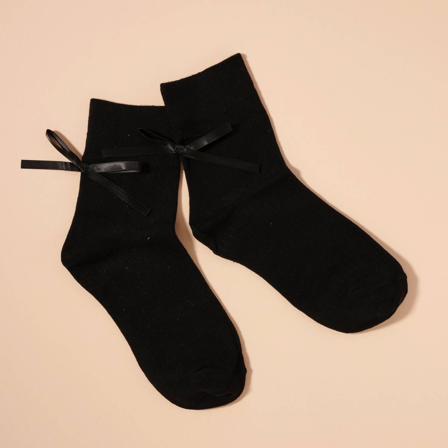 Satin Bow Ankle Socks