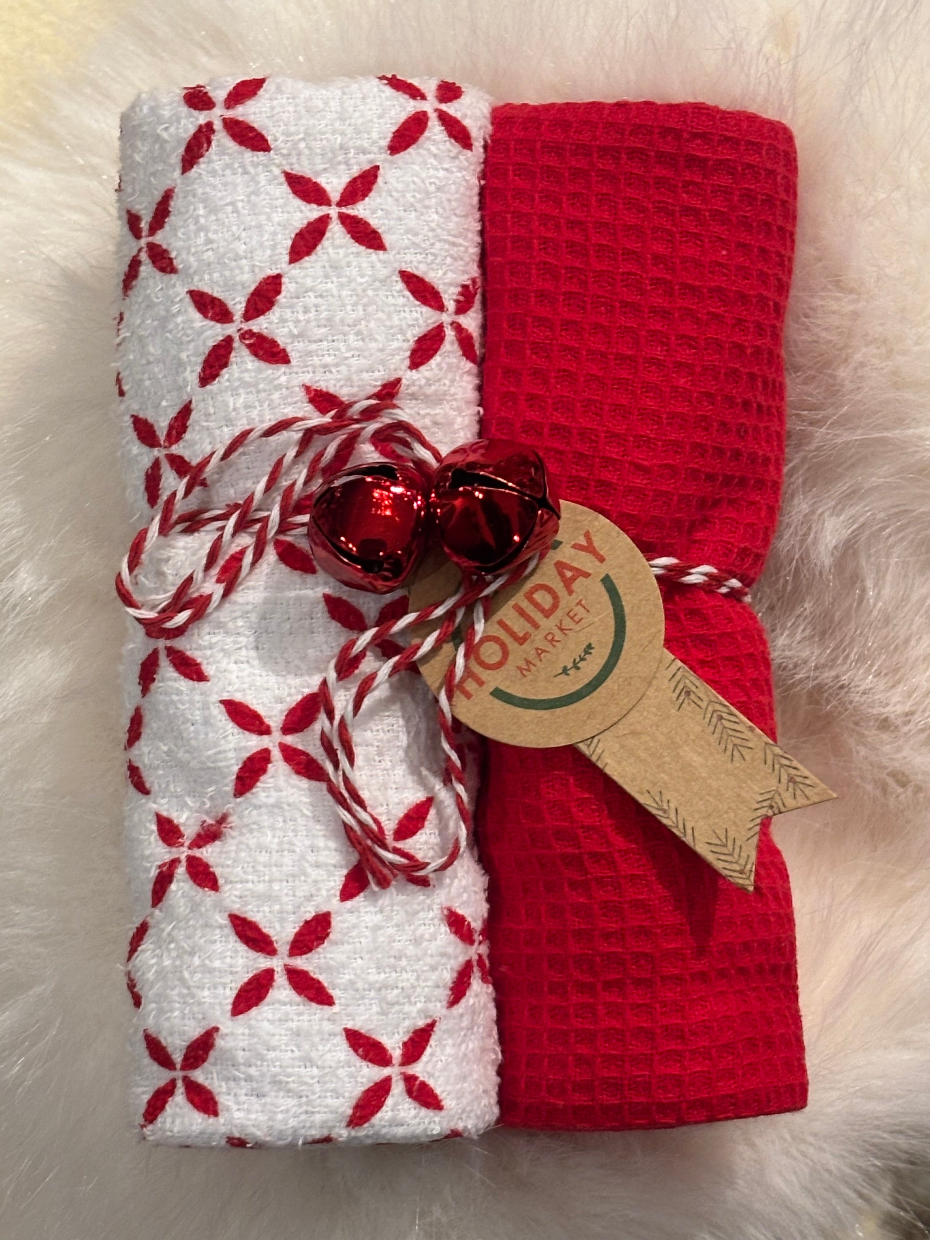2pc WINTER KITCHEN TOWELS