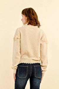 LACE & KNIT SWEATER MOLLY BRACKEN