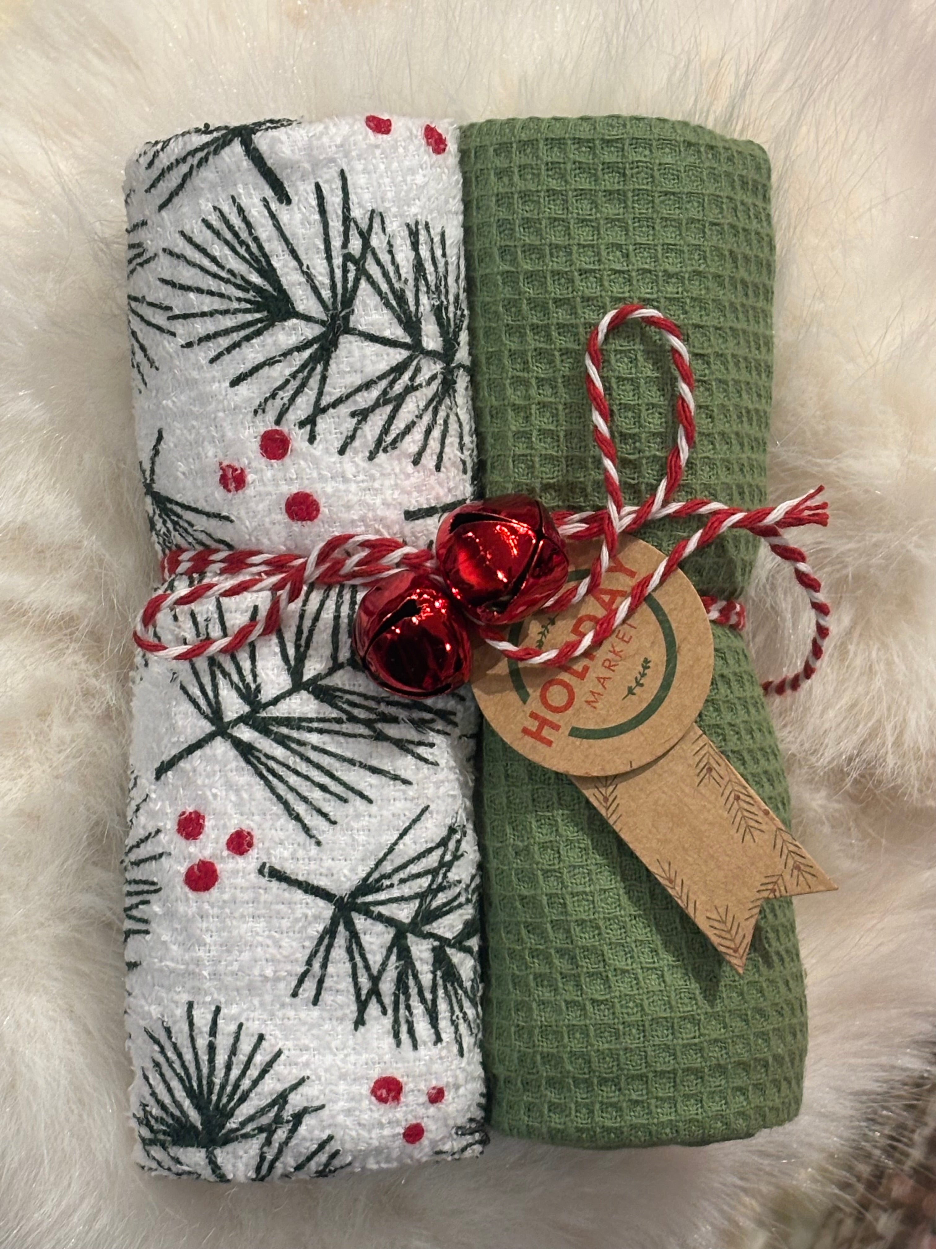 2pc WINTER KITCHEN TOWELS