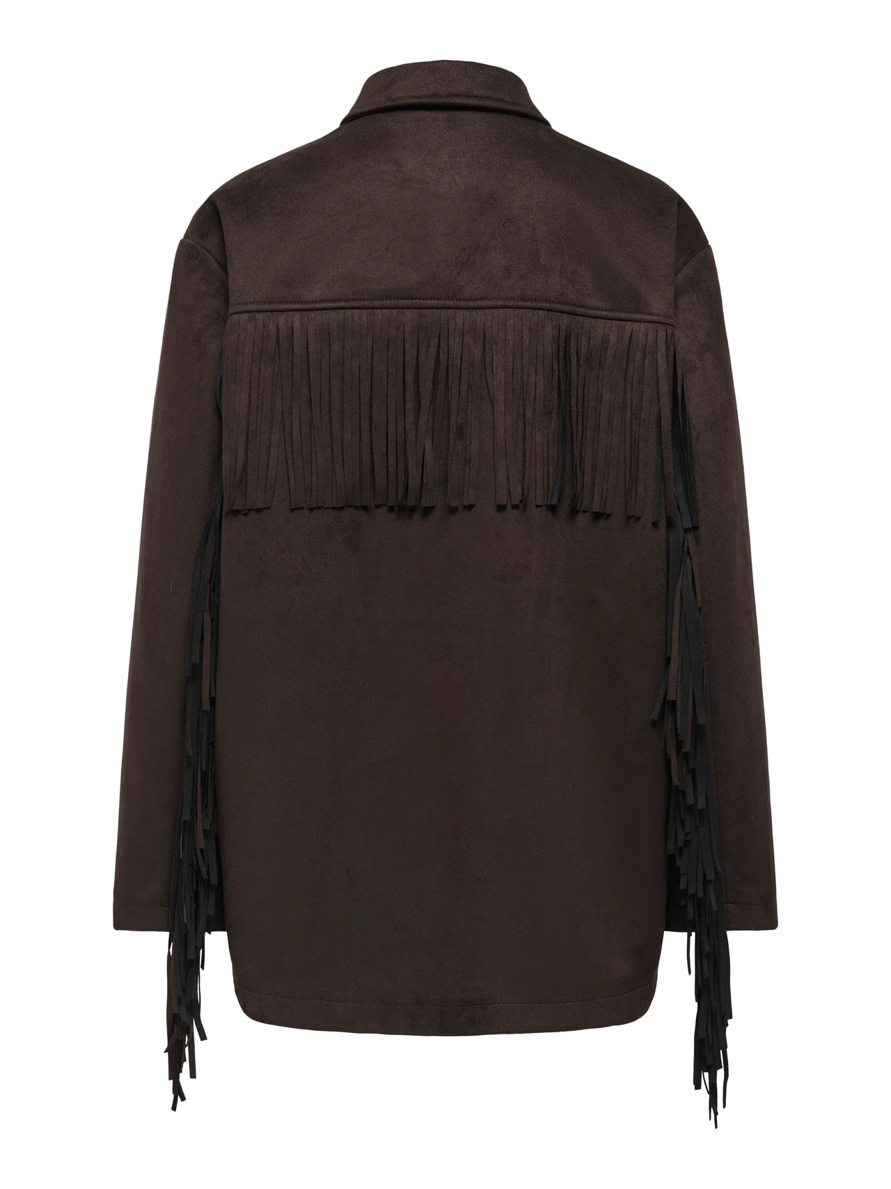 WILLA FRINGES FAUX SUEDE JACKET