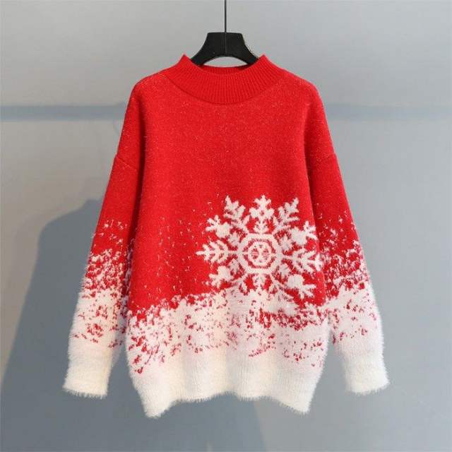 SNOWFLAKE KNIT SWEATER