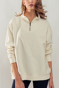 PHINA RIBBED 1/4 ZIP