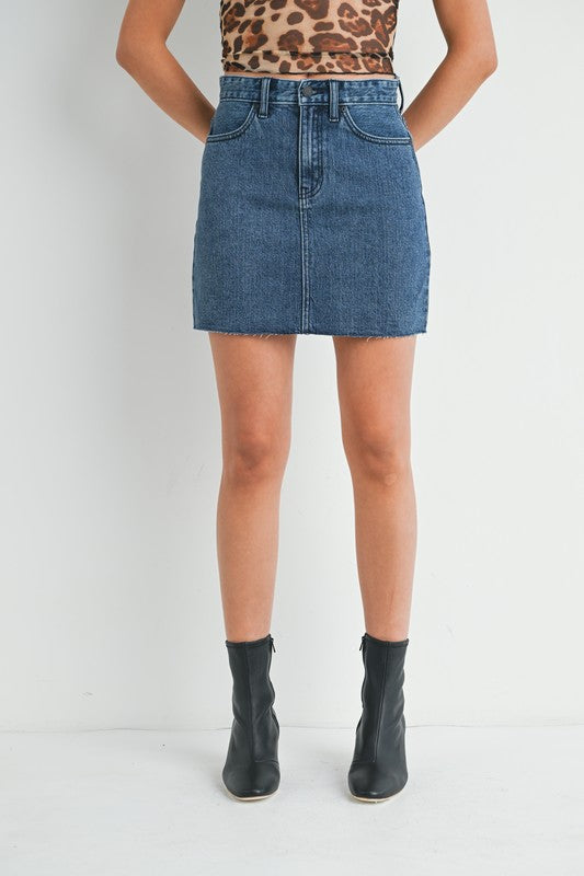 DENIM MINI SKIRT