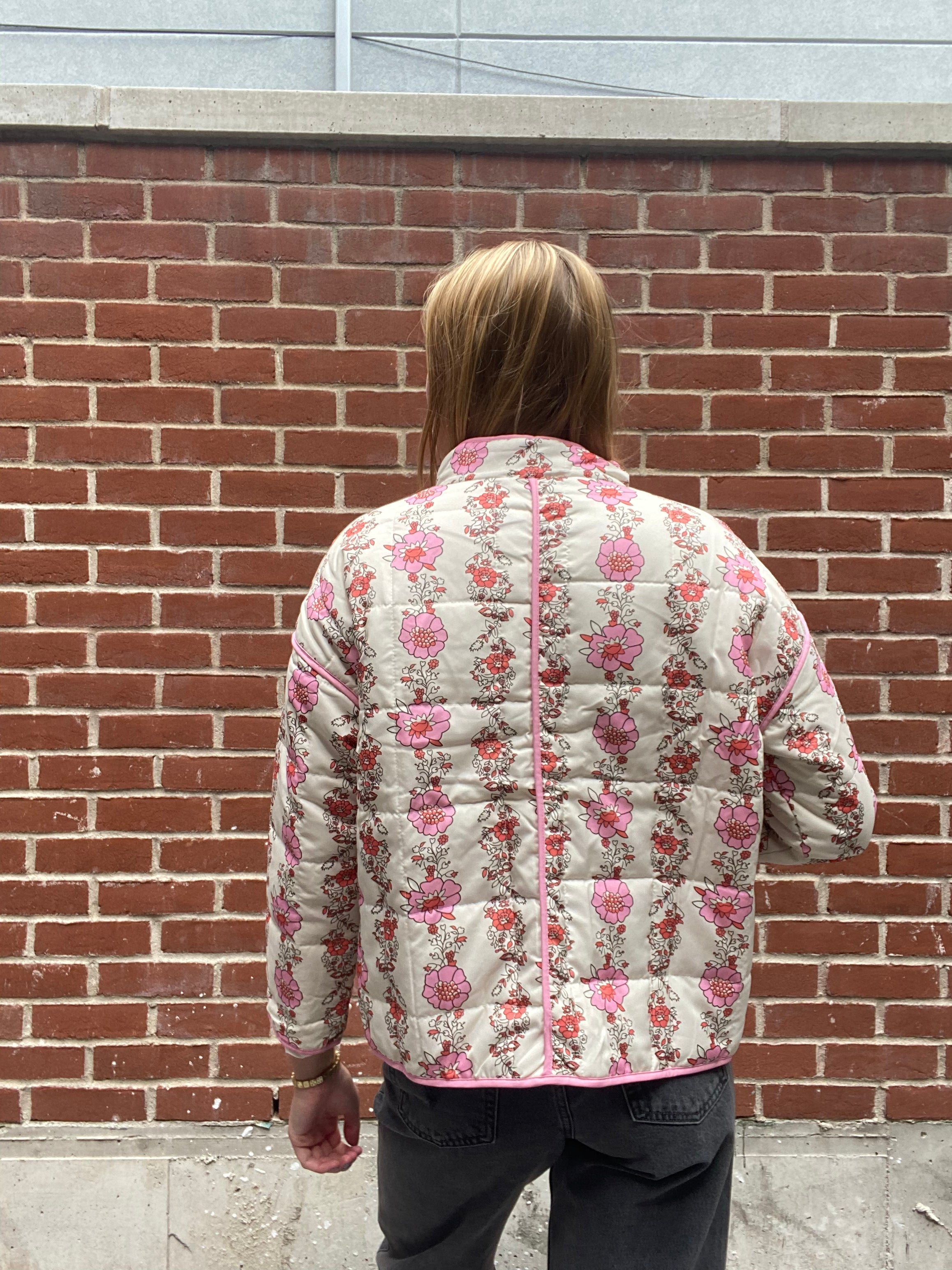 FLORAL QUILTED JACKET