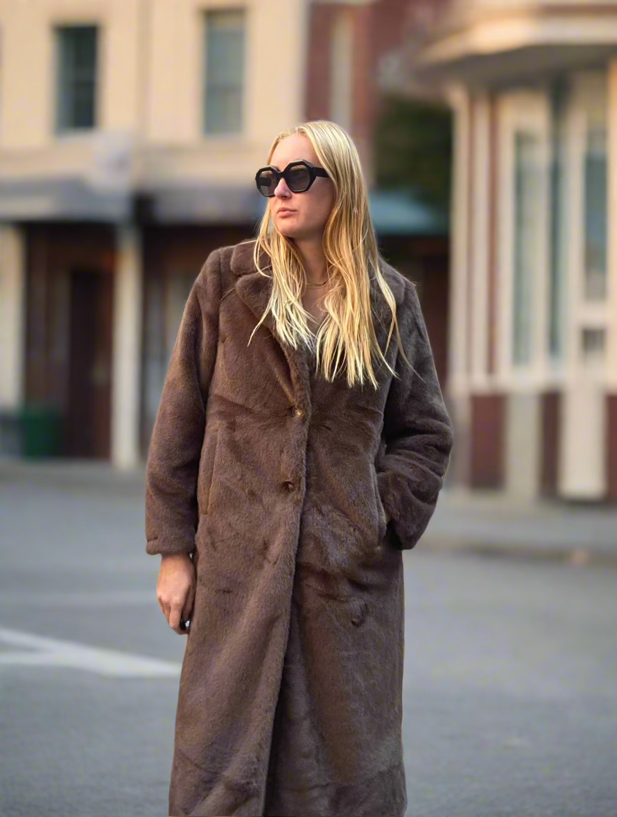 MEAGAN FAUX FUR COAT