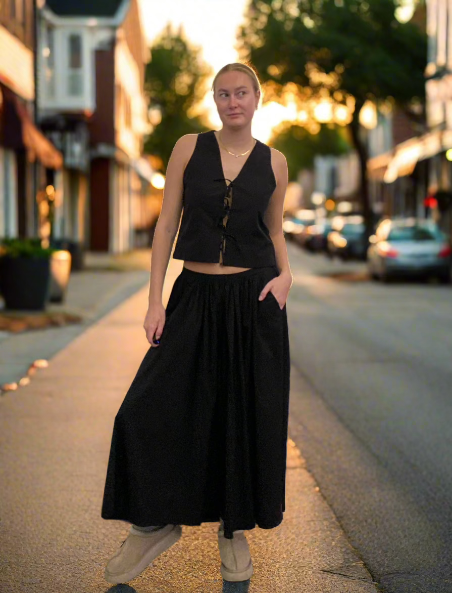 EVEY MIDI SKIRT