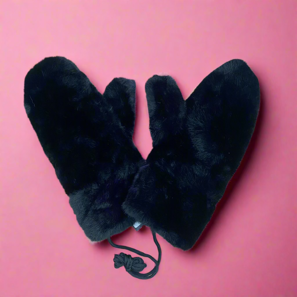 FURRY MITTS ON STRING