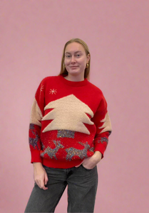 CHRISTMAS TREE KNIT SWEATER