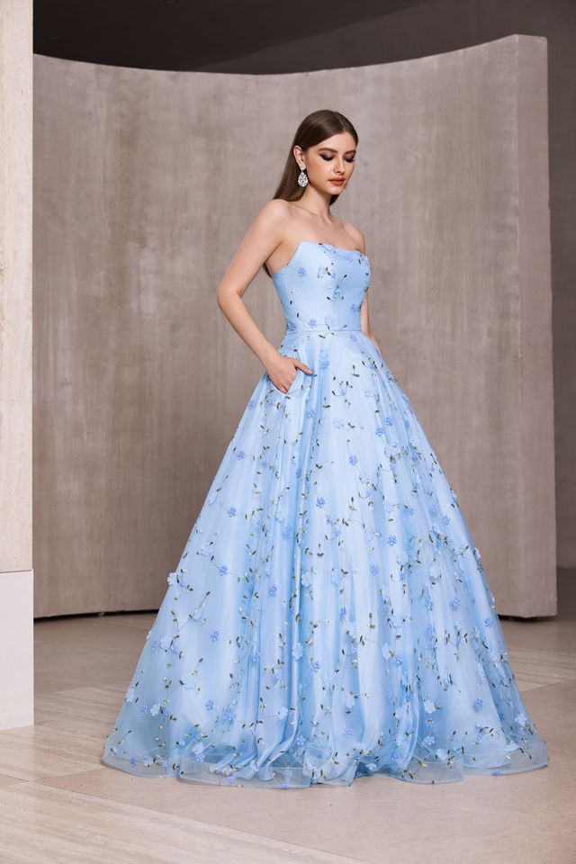 lavender blue dress PRINCESS BLUE MAXI DRESS | CULT MIA main image 1