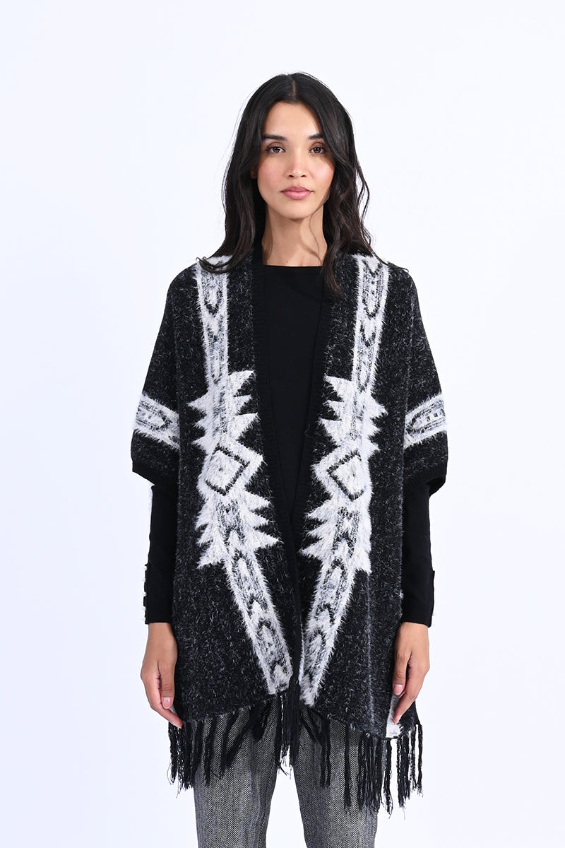 FRINGE PONCHO MOLLY BRACKEN