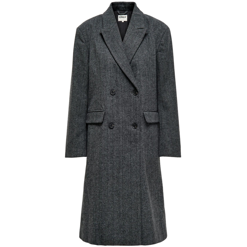 WILLA LONG HERRINGBONE COAT