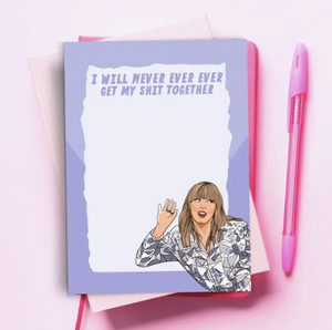 TAYLOR NEVER EVER NOTEPAD