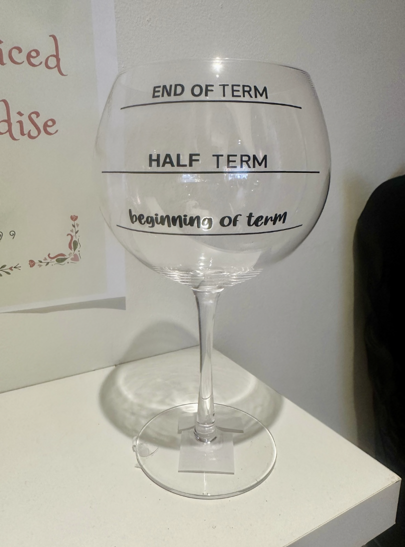 TEACHER TERM GLASS