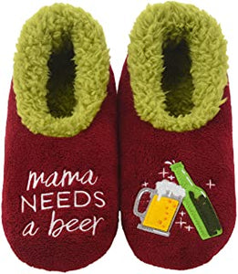 MAMA NEEDS A BEER SLIPPERS