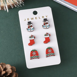 Set of 3 Holiday Earrings