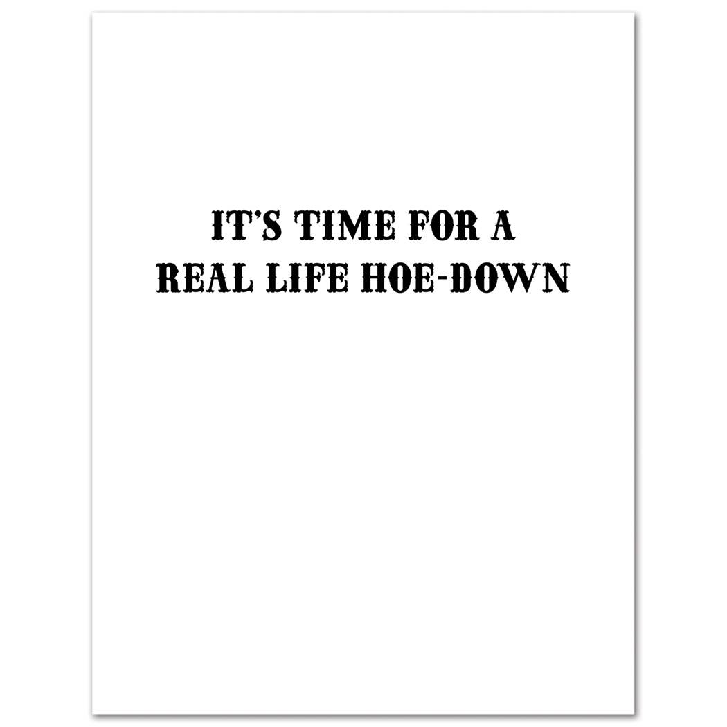 Real Life Hoe-Down Card