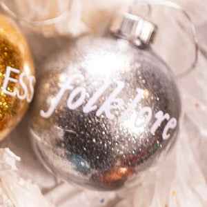 Taylor Folklore glitter Ornament