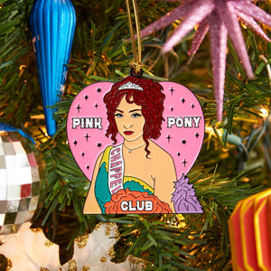 Chappell Roan Pink Pony Club Enamel Ornament