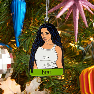 Brat Enamel Ornament