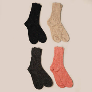 Wool Blend Crew Socks