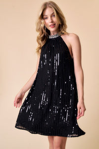 TRINA SEQUIN DRESS