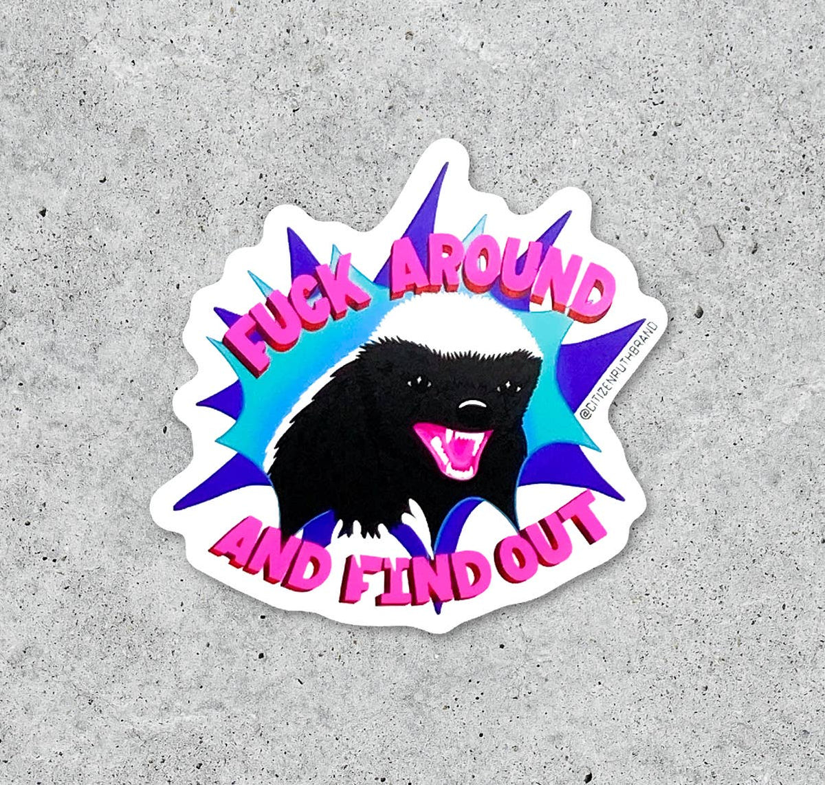 HONEY BADGER STICKER – Agent 99